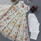 Floral Embroidered Faux Georgette Anarkali Set