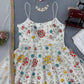 Floral Embroidered Faux Georgette Anarkali Set