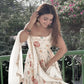 Floral Embroidered Faux Georgette Anarkali Set