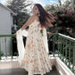 Floral Embroidered Faux Georgette Anarkali Set