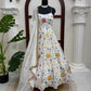 Floral Embroidered Faux Georgette Anarkali Set