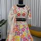 Floral Embroidered Georgette Bridal Lehenga Set