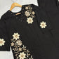 Floral Embroidered Rayon Co-ord