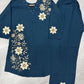 Floral Embroidered Rayon Co-ord