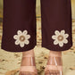 Floral Embroidered Rayon Co-ord