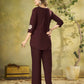 Floral Embroidered Rayon Co-ord