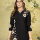Floral Embroidered Rayon Co-ord