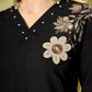 Floral Embroidered Rayon Co-ord
