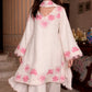Floral Embroidered Satin Kurta Set with Farshi Palazzo for Festive and Day Wear