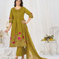 Floral Embroidery Pintuck Anarkali Set