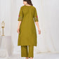 Floral Embroidery Pintuck Anarkali Set