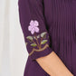Floral Embroidery Pintuck Anarkali Set