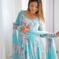 Floral Fox Georgette Anarkali Gown with Dupatta