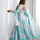 Floral Fox Georgette Anarkali Gown with Dupatta