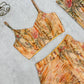 Floral Fox Georgette Palazzo Set with Shrug