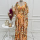 Floral Fox Georgette Palazzo Set with Shrug