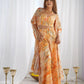 Floral Fox Georgette Palazzo Set with Shrug