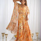 Floral Fox Georgette Palazzo Set with Shrug