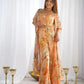 Floral Fox Georgette Palazzo Set with Shrug