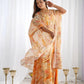 Floral Fox Georgette Palazzo Set with Shrug