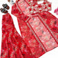 Floral Georgette Koti Sharara Set