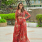 Floral Georgette Koti Sharara Set