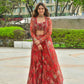 Floral Georgette Koti Sharara Set