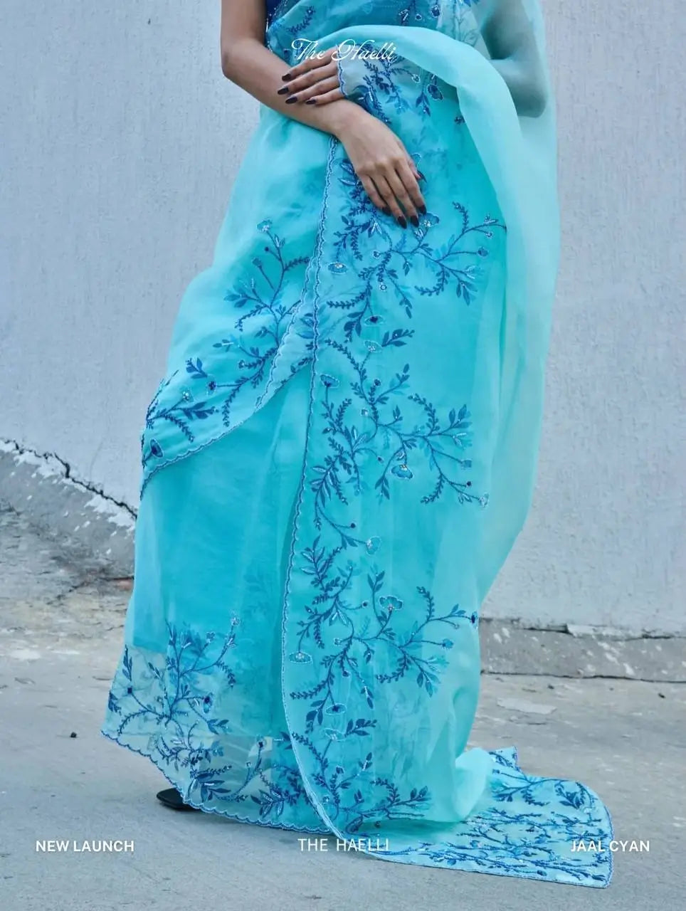 Floral Handwork Printed Tebby Silk Saree With Blouse