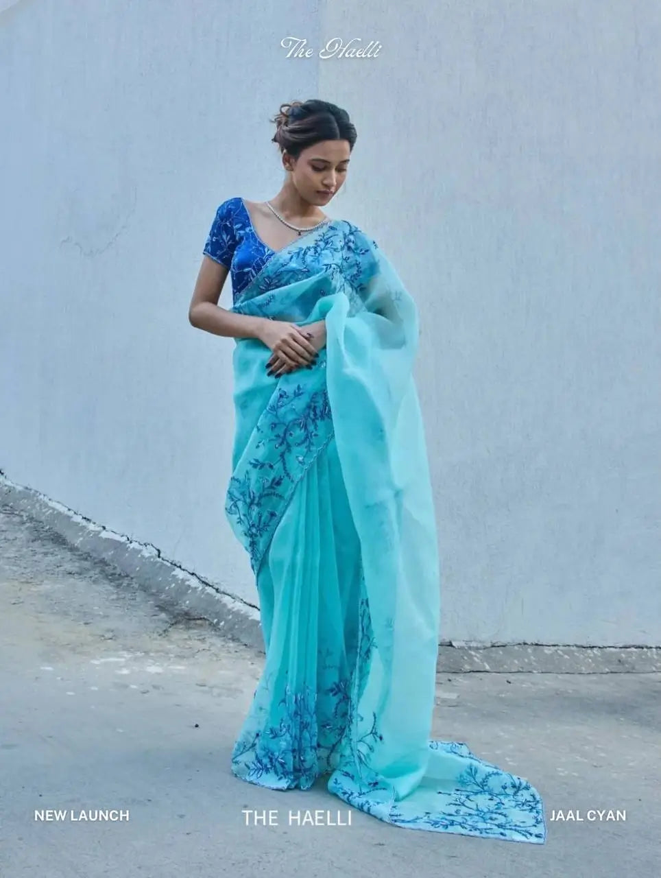 Floral Handwork Printed Tebby Silk Saree With Blouse