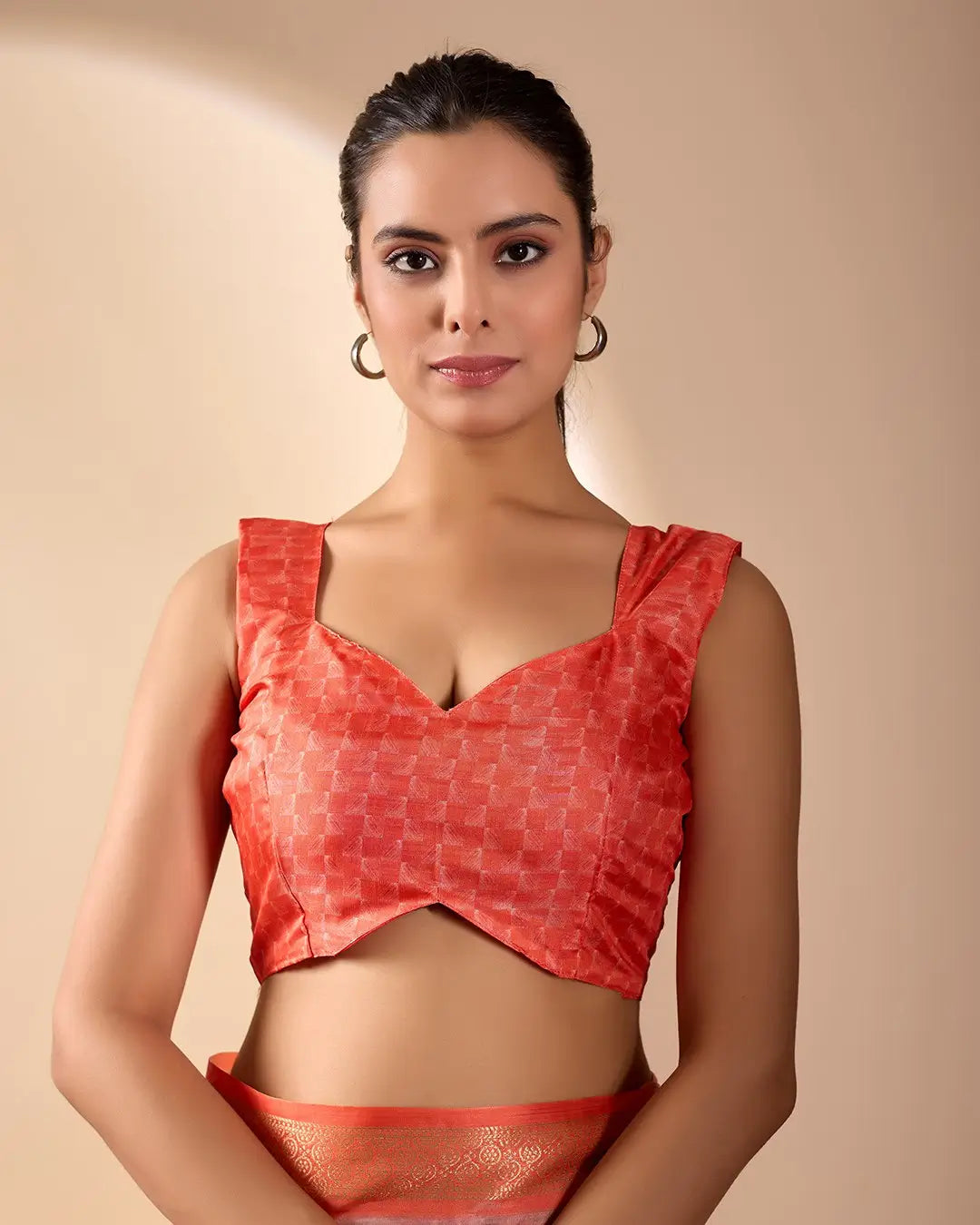 Floral Lichi Silk Saree with Zari Border