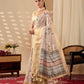 Floral Lichi Silk Saree with Zari Border