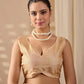 Floral Lichi Silk Saree with Zari Border