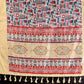 Floral Lichi Silk Saree with Zari Border