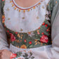 Floral Ombre Print Anarkali Gown