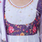 Floral Ombre Print Anarkali Gown