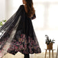 Floral Organza Silk Anarkali Set with Gota Patti Dupatta