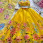Floral Organza Silk Lehenga Set with Dupatta