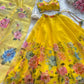 Floral Organza Silk Lehenga Set with Dupatta