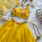 Floral Organza Silk Lehenga Set with Dupatta