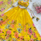 Floral Organza Silk Lehenga Set with Dupatta