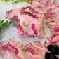 Floral Organza Taby Silk Anarkali Gown Set with Dupatta