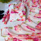 Floral Organza Taby Silk Anarkali Gown Set with Dupatta