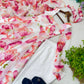 Floral Organza Taby Silk Anarkali Gown Set with Dupatta