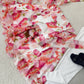 Floral Organza Taby Silk Anarkali Gown Set with Dupatta