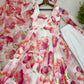 Floral Organza Taby Silk Anarkali Gown Set with Dupatta