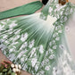 Floral Print Georgette Gown Set with Dupatta