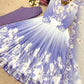 Floral Print Georgette Gown Set with Dupatta
