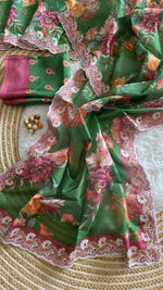 Floral Print Kota Saree