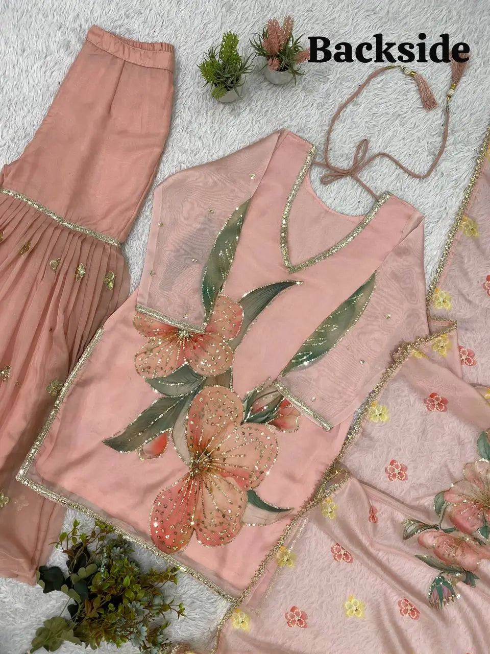 Floral Print Sharara Suit