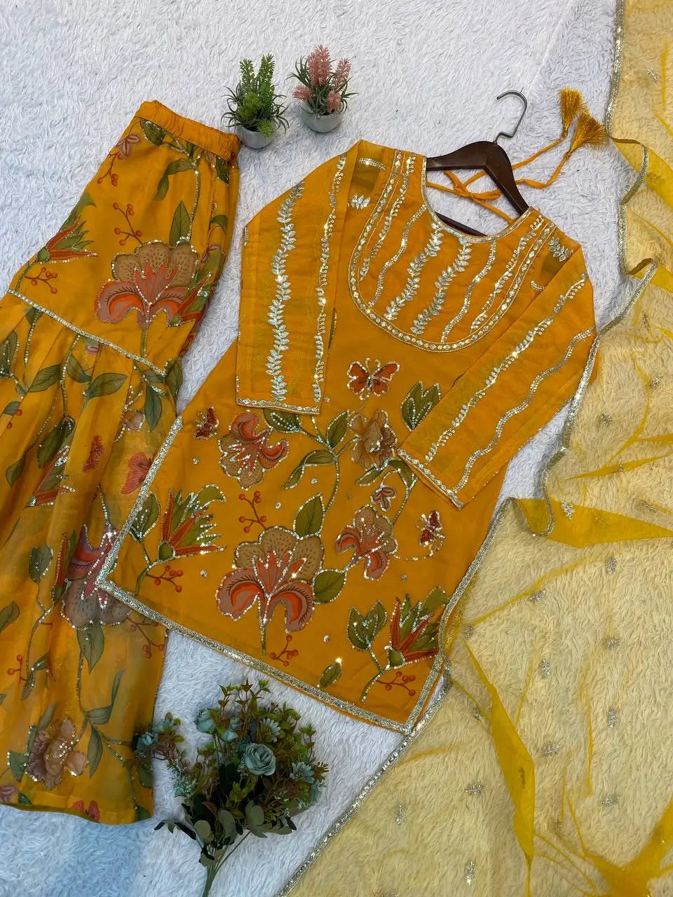 Floral Print Sharara Suit